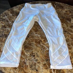 Lululemon mesh White Leggings